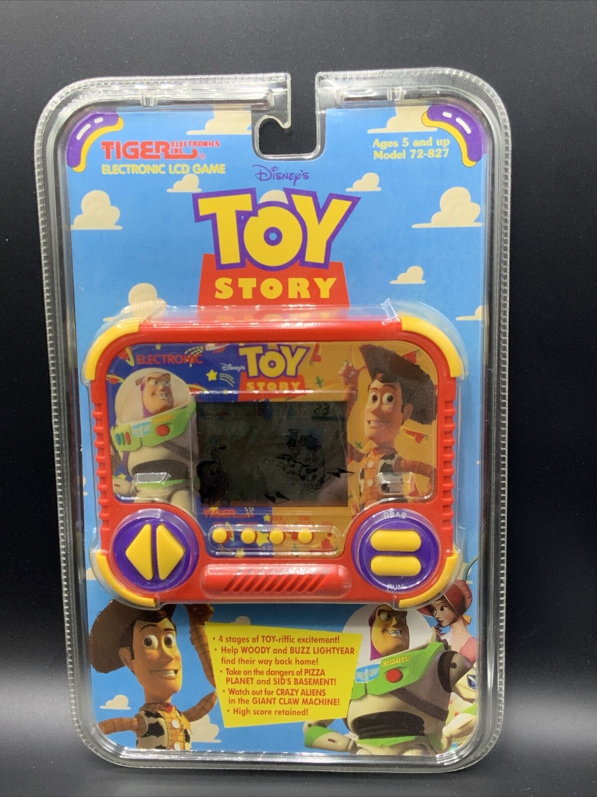 NEW IN PACKAGE Toy Story Rare 1996 TIGER Electronics #72-827 Hand Held LCD Game