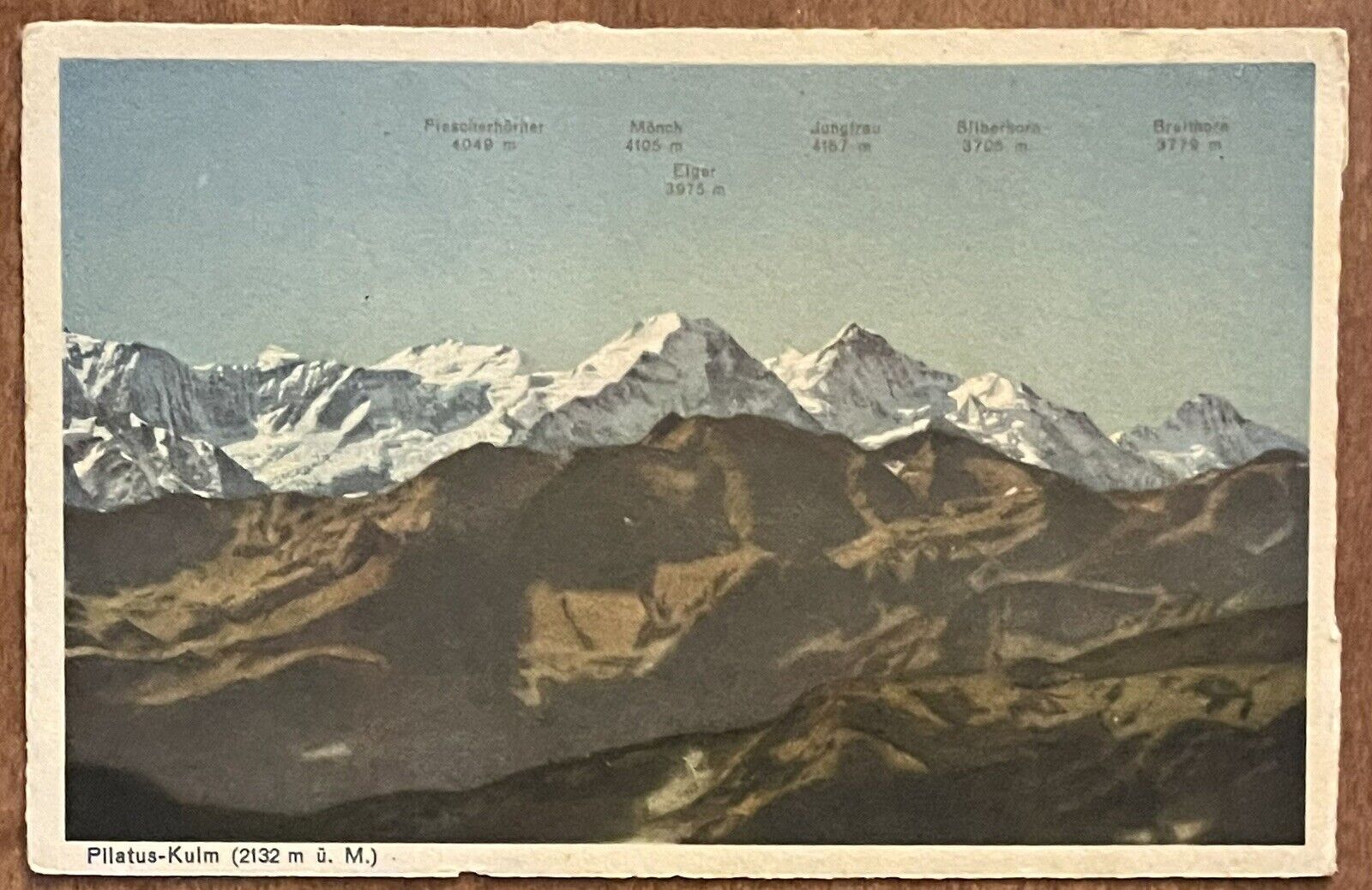 Pilatus Kulm Hotel - 2132 m Above Sea Level - Switzerland, Vintage Postcard