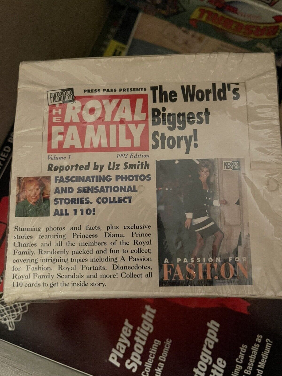 1993 Press Pass The Royal Family Princess Diana Wax Box Rare