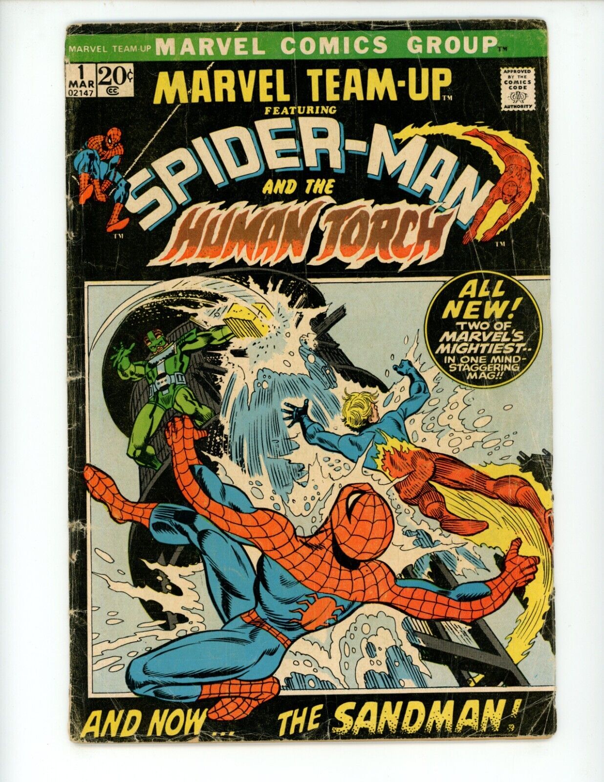 Marvel Team-Up #1 Comic Book 1972 GD+ Low Grade Spider-Man Comics