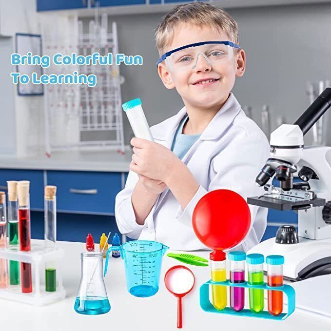 Klever Kits 72Pcs Scientific Experiment Magic Set Lab Coat for Kids Science Kits