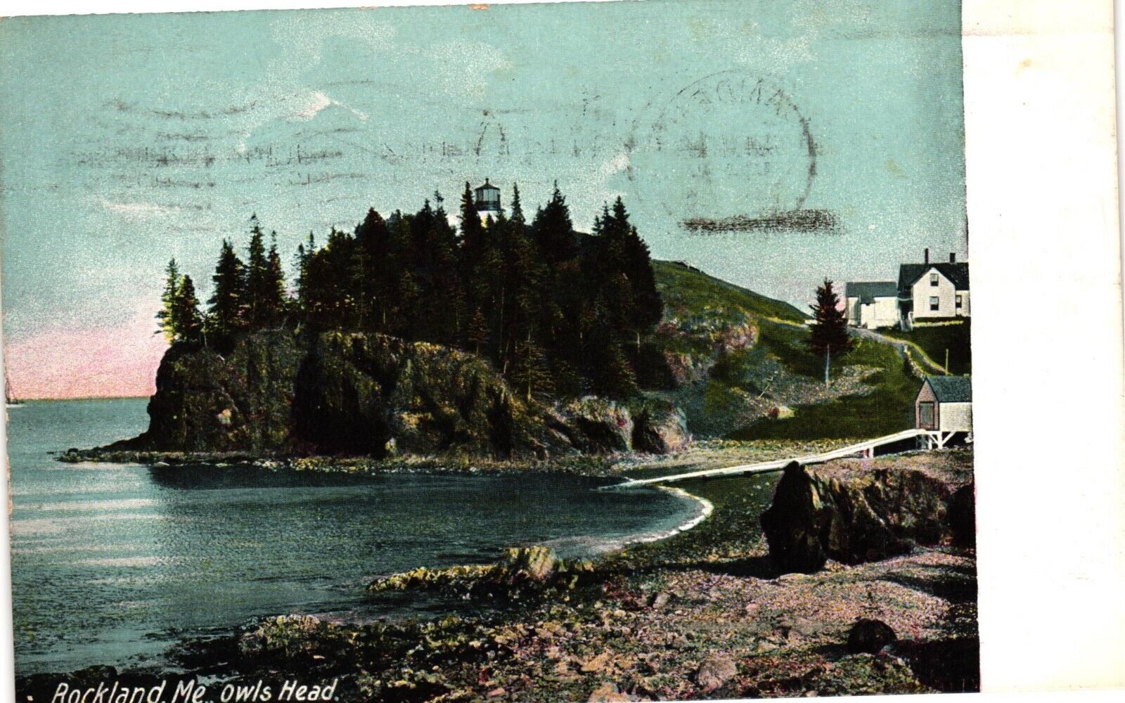 Owls Head Rockland Maine ME Vintage Postcard Divided Back Posted 1909