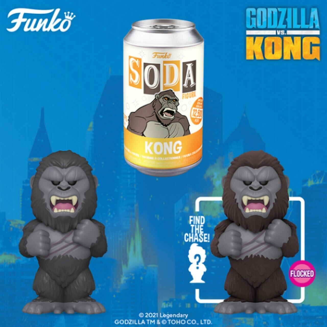 Funko Vinyl Soda Godzilla v Kong - Kong Sealed Can Odds of Chase 1:6 Preorder