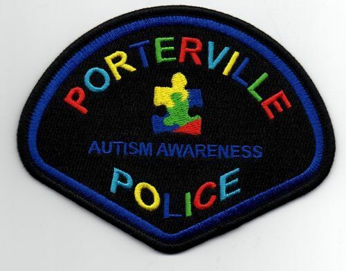 CALIFORNIA CA PORTERVILLE POLICE AUTISM AWARENESS NEW PATCH SHERIFF 