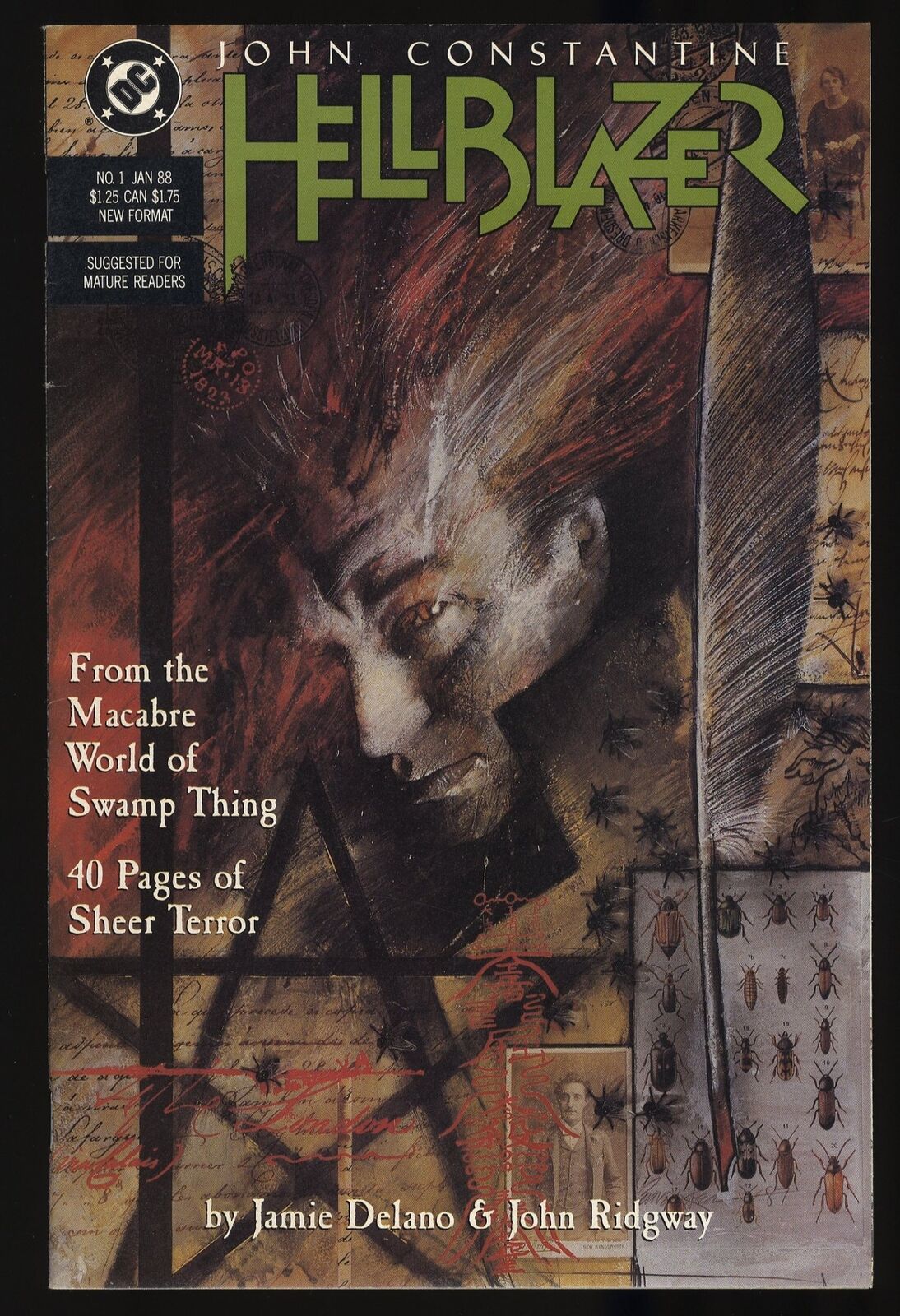 Hellblazer #1 VF+ 8.5 1st Appearance Papa Midnite DC Comics 1988