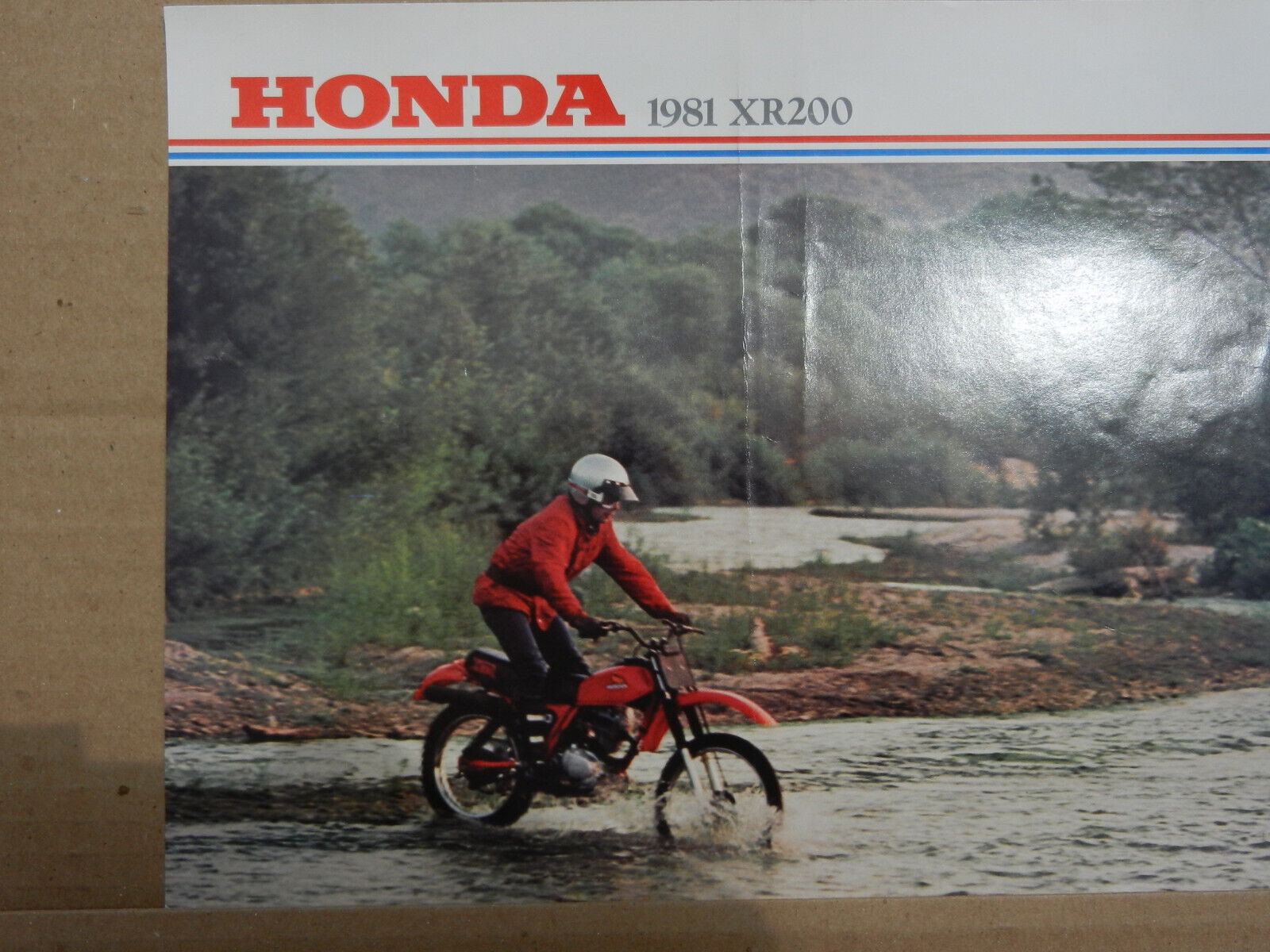 1981 HONDA XR200 Sales Flyer+ Spec Sheet