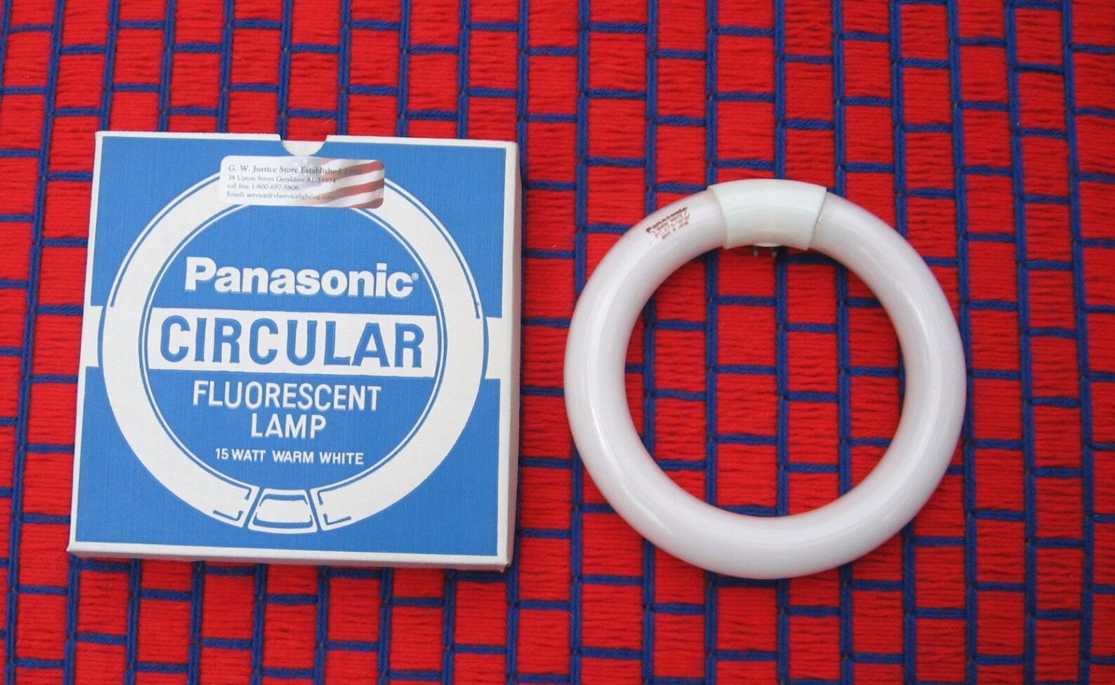PANASONIC 15 watt CIRCLINE FLUORESCENT warm white 6 inch light BULB 15w FC6T9/ww