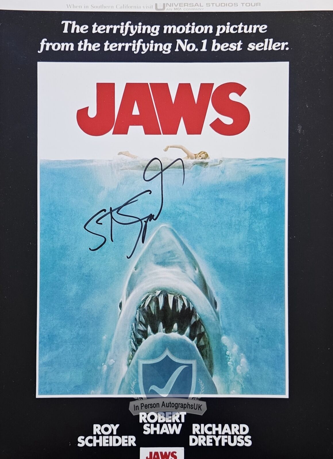 Steven Spielberg JAWS Signed 16X12 Photo OnlineCOA AFTAL