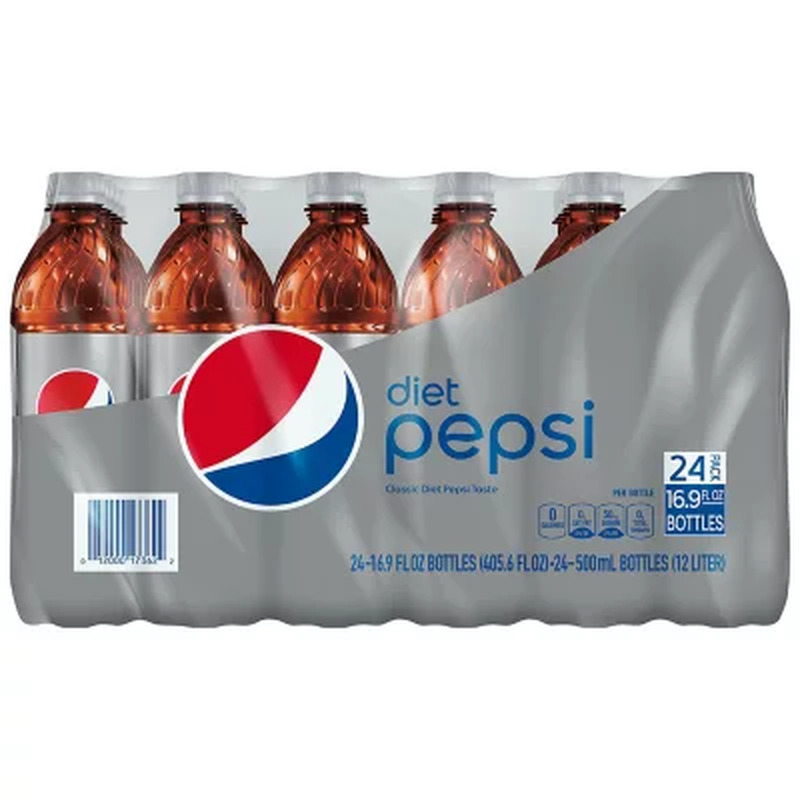 Diet Pepsi (16.9 Fl. Oz., 24 Pk.)