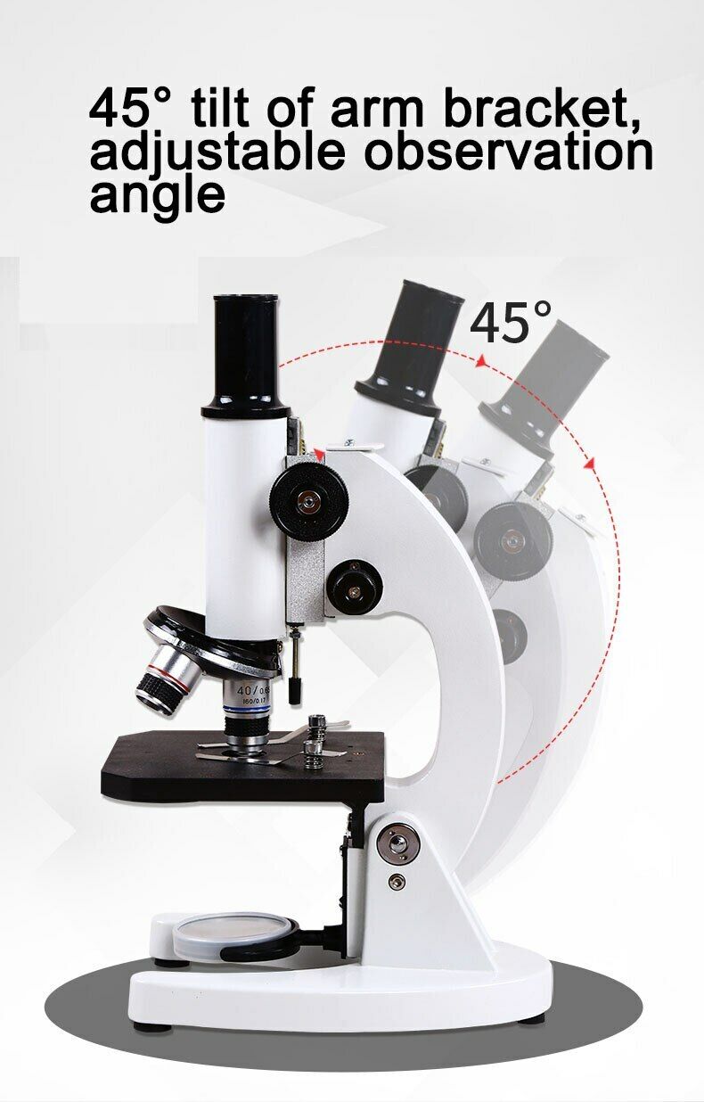 Optical Professional Biological Microscope 40-10000X High Magnification Microbe