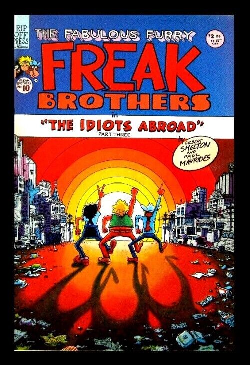 THE FABULOUS FURRY FREAK BROTHERS #10, 1987, 2nd PRINT, COLOR, GILBERT SHELTON