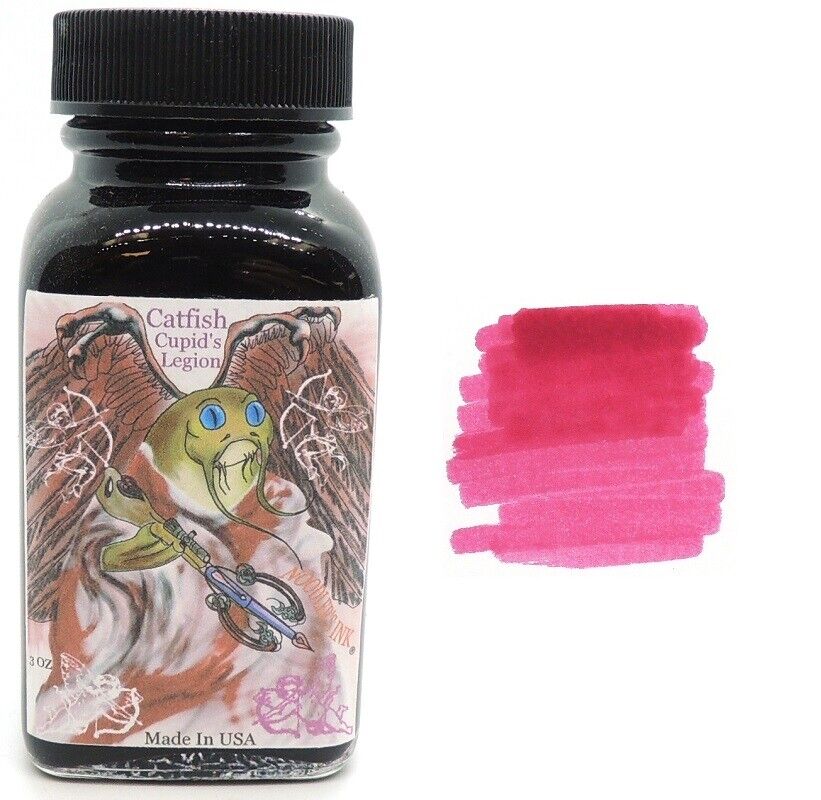 Noodlers Limited Edition Fountain Pen Ink Bottle, Catfish Cupid's Legion