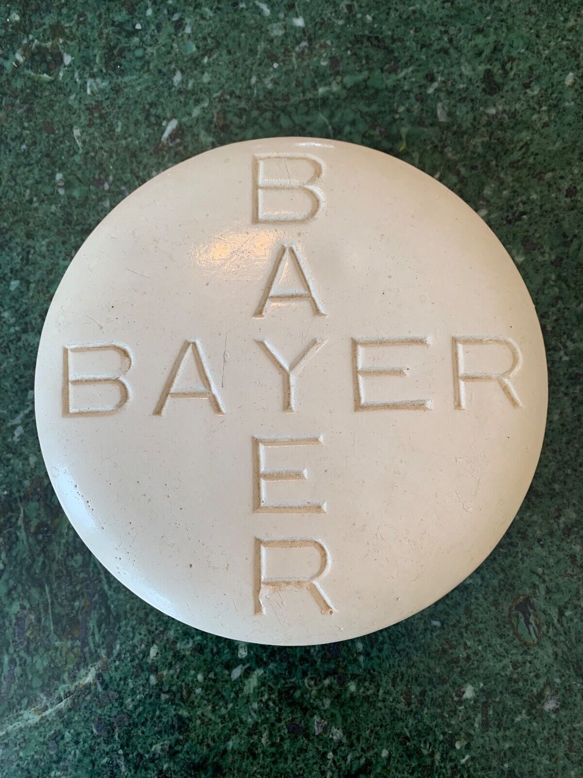Vintage Giant-sized Bayer Aspirin Art Object/Paperweight 1980s