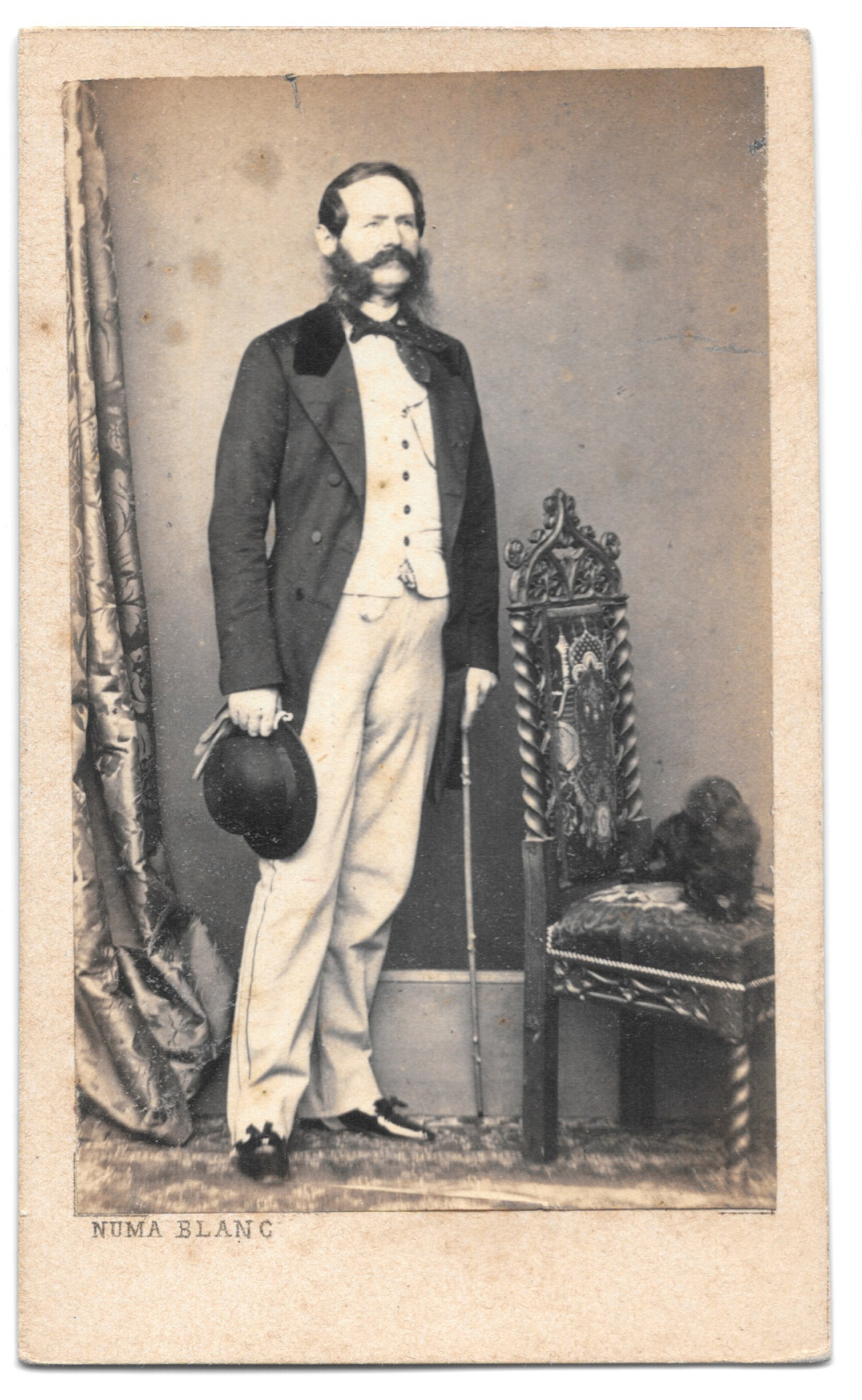 CDV photo Colonel Bernard Ernest Jules de Koetteritz 1865 Numa Blanc Paris