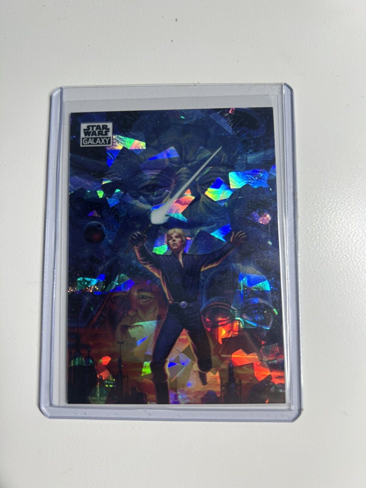 2021 Topps Star Wars Chrome Galaxy The Four Jedi Cracked Ice /150