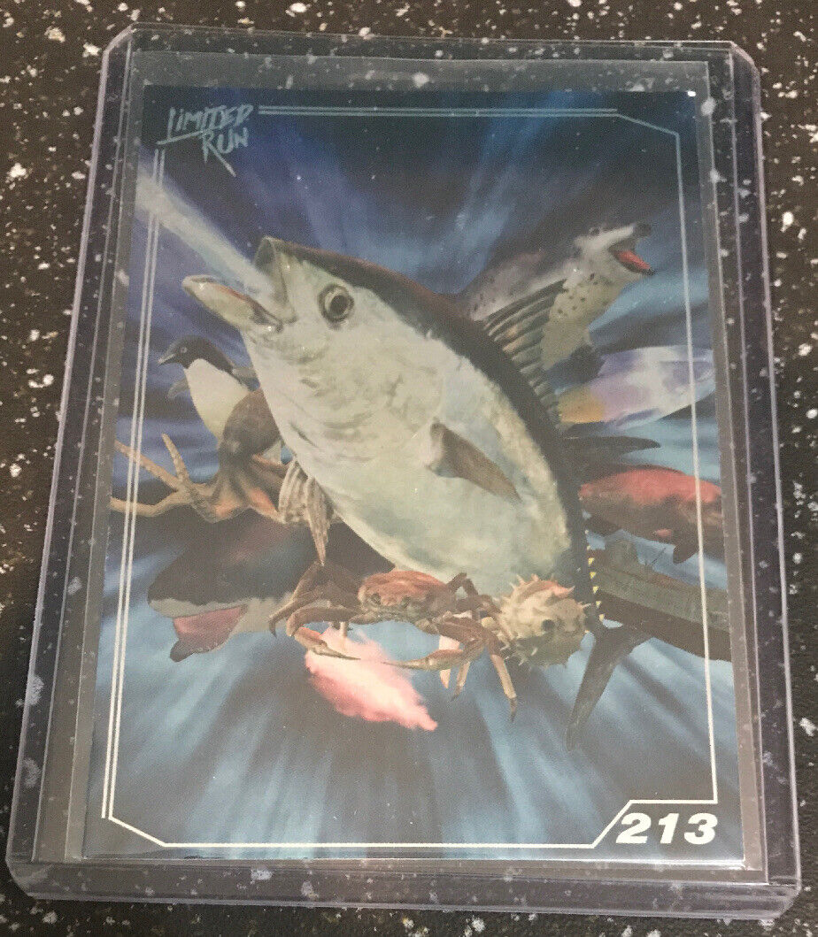 213 Limited Run Games Ace Of Seafood 213 Silver Trading Card