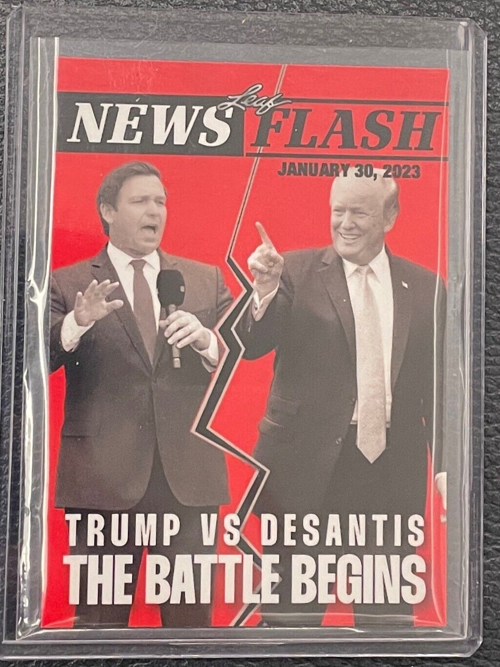 2023 Leaf News Flash Donald Trump Vs Ron Desantis Election The Battle