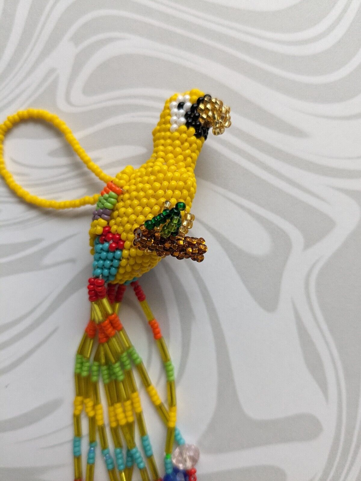 Handmade Guatemalan Bird Keychain/ornament NEW