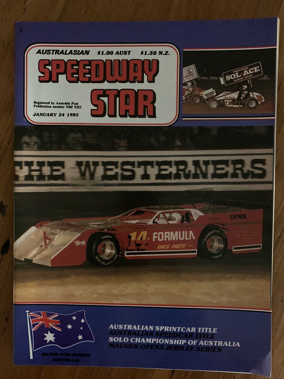 Australasian Speedway Star Magazine Jan 1985 Sliders SprintCars Sidecar Midget