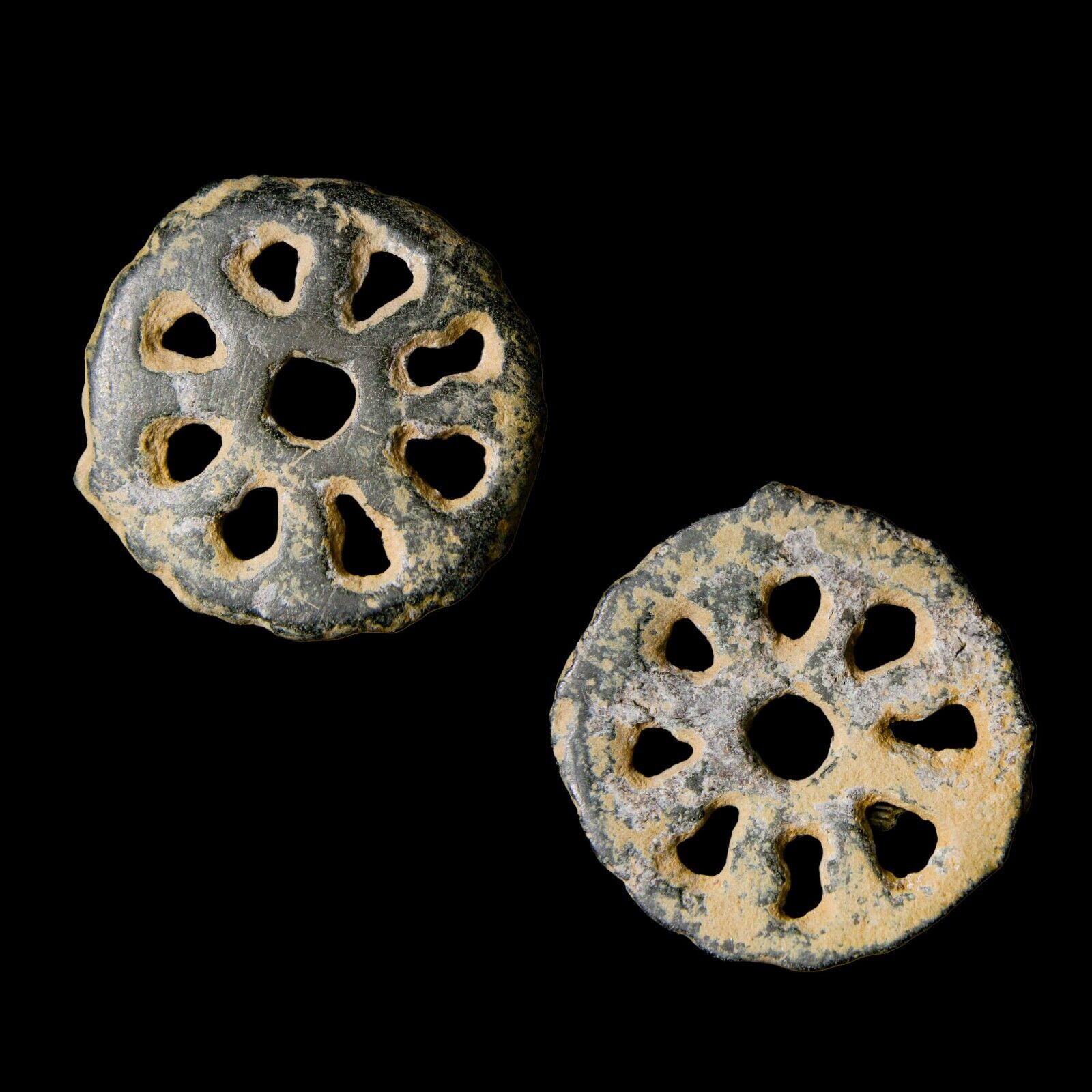 Rare Roman Ancient Authentic Artifact Antiquity Magic Amulet Sun Design w/COA