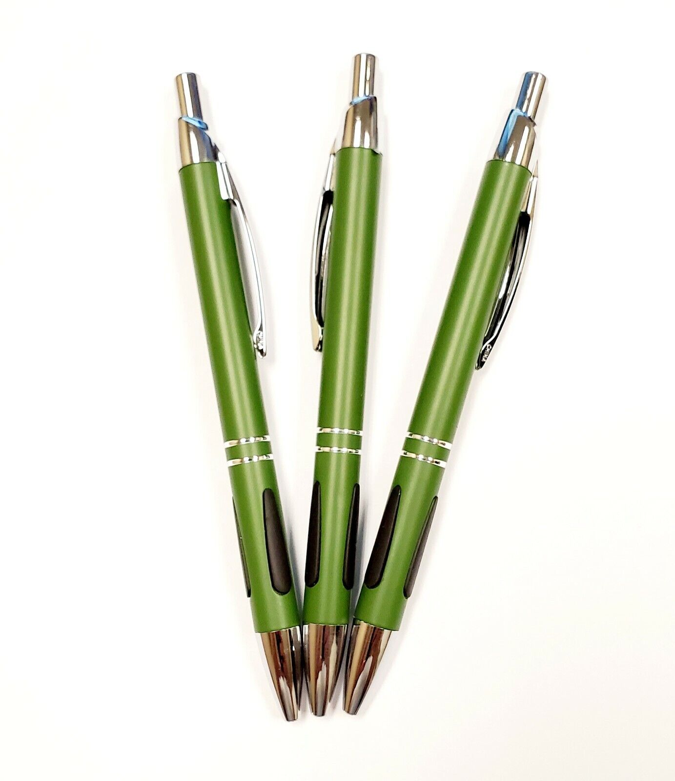 Lot of 100 Pcs - Vienna Rhine Metal Pen – Army Green Matte Finish - Blue Ink