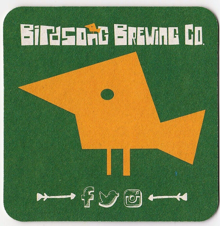 Birdsong Brewing Co  Beer Coaster Charlotte NC