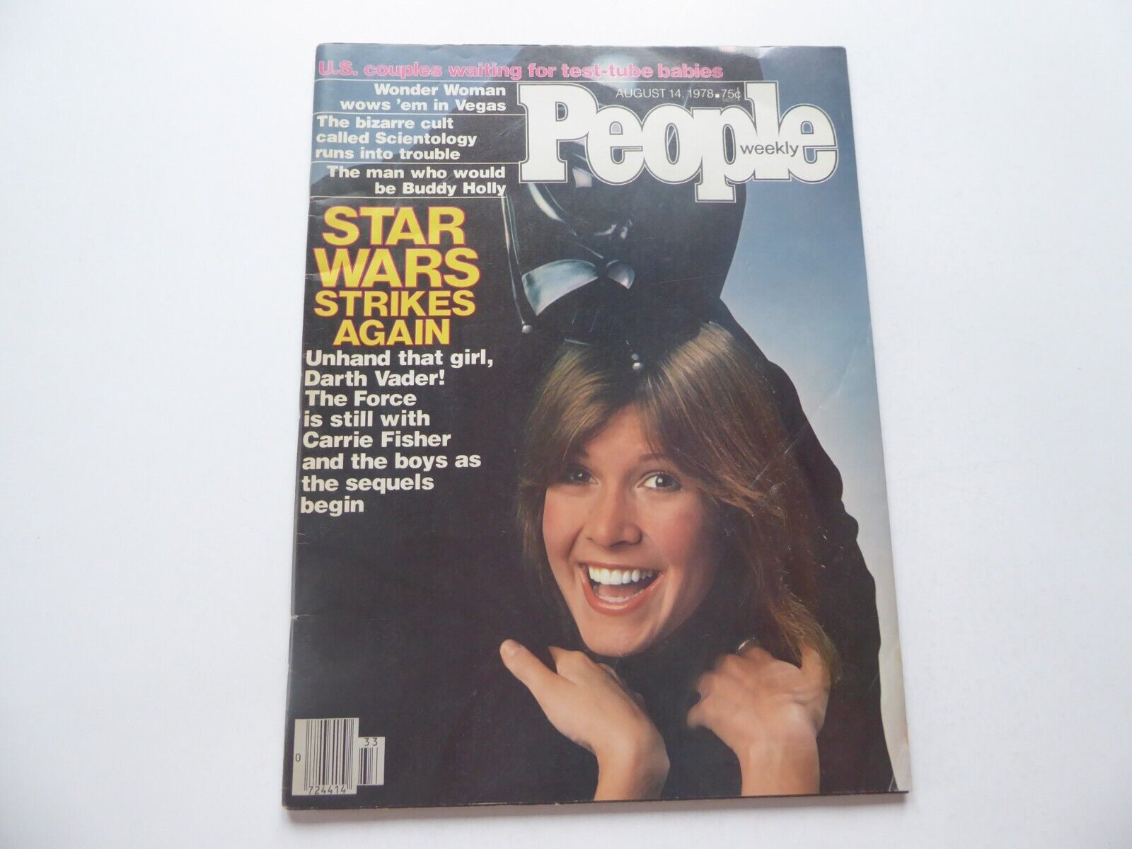 PEOPLE MAGAZINE  AUGUST 14, 1978  CARRIE FISHER STAR WARS STRIKES AGAIN  SCARCE
