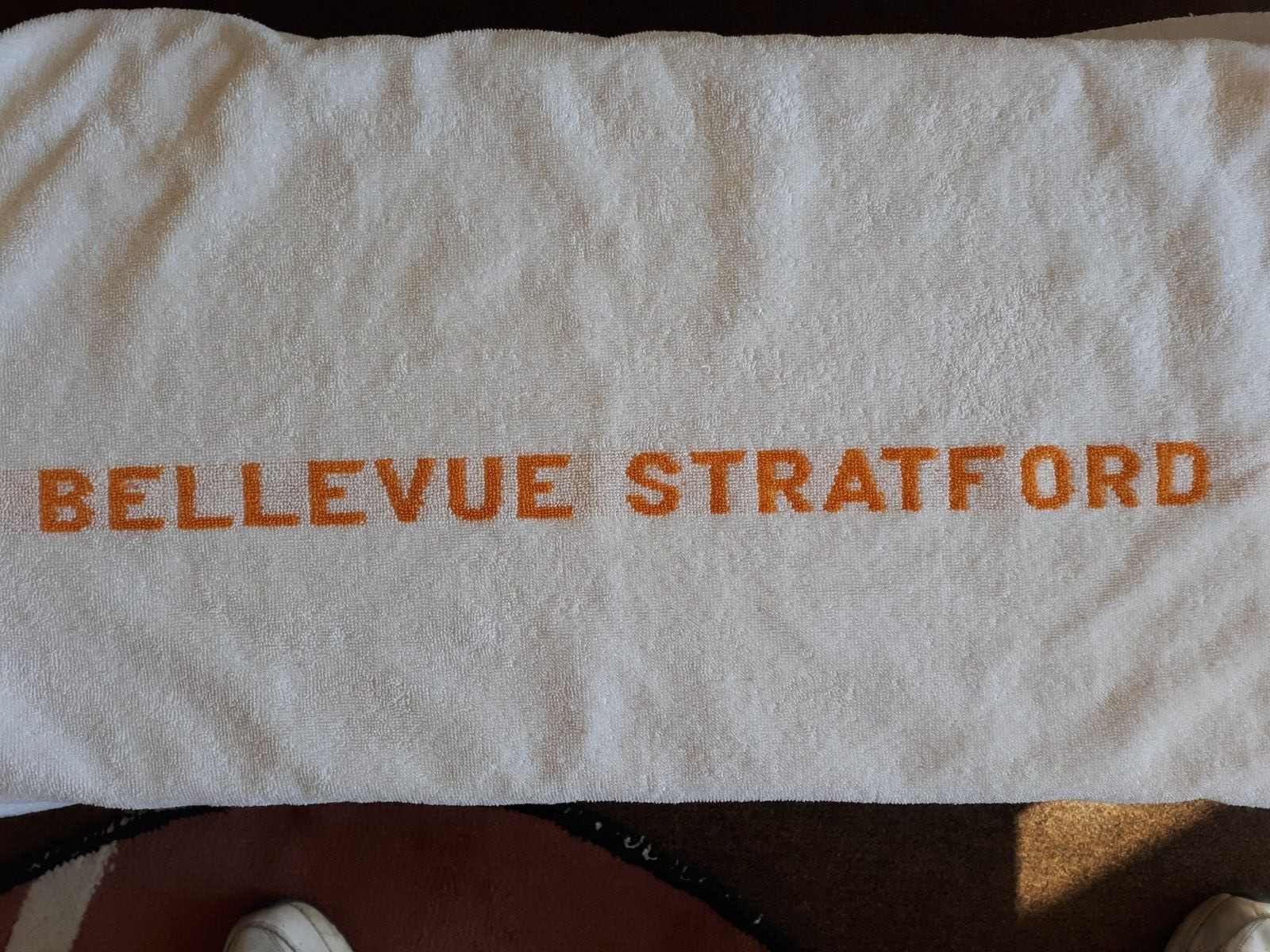 The Bellevue - Stratford Hotel Philadelphia Pennsylvania Vintage TOWEL 50 x 26