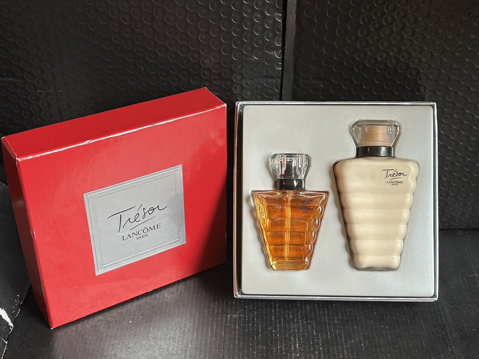 Vintage TRESOR by Lancôme Eau de Parfum Spray 1 oz & 3.4oz Body Lotion. New