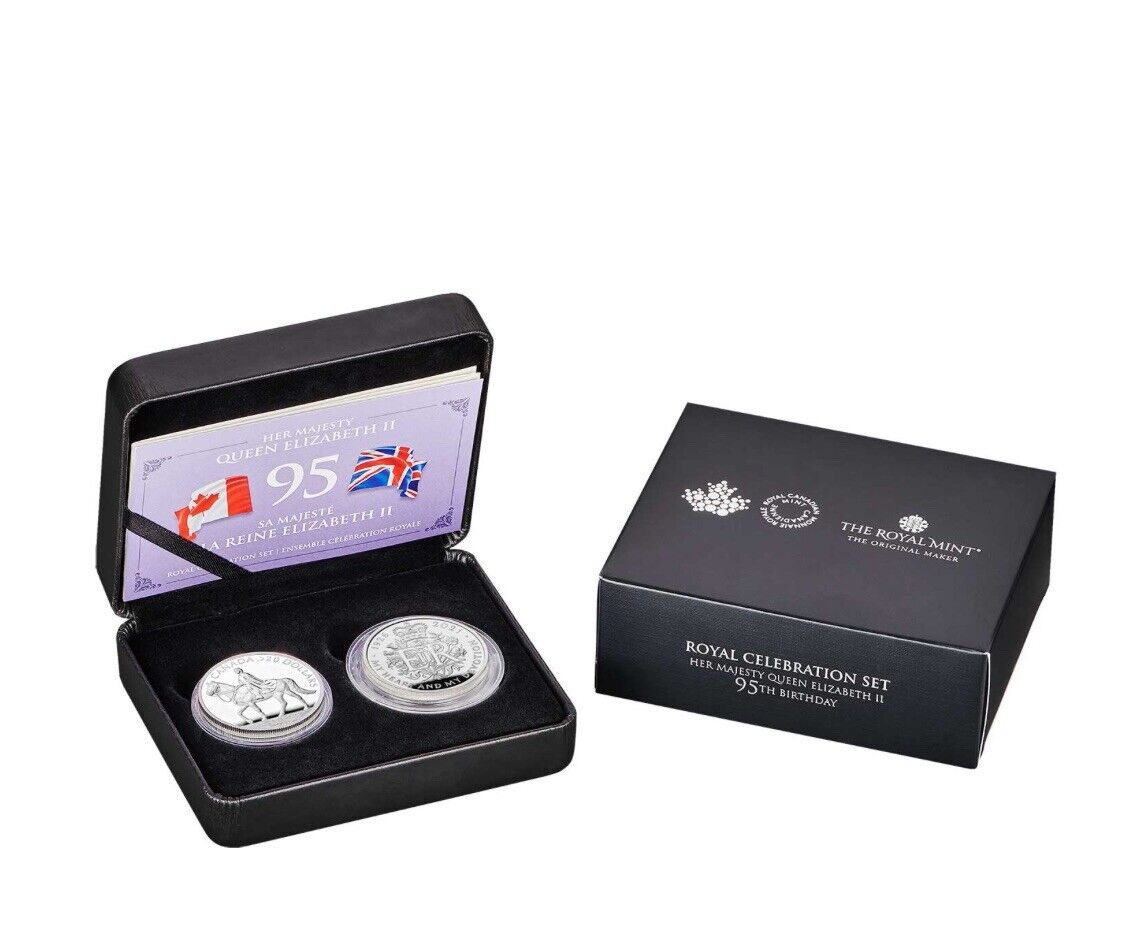 A Royal Celebration Two-Coin Set Her Majesty Queen Elizabeth II 95th Birthday