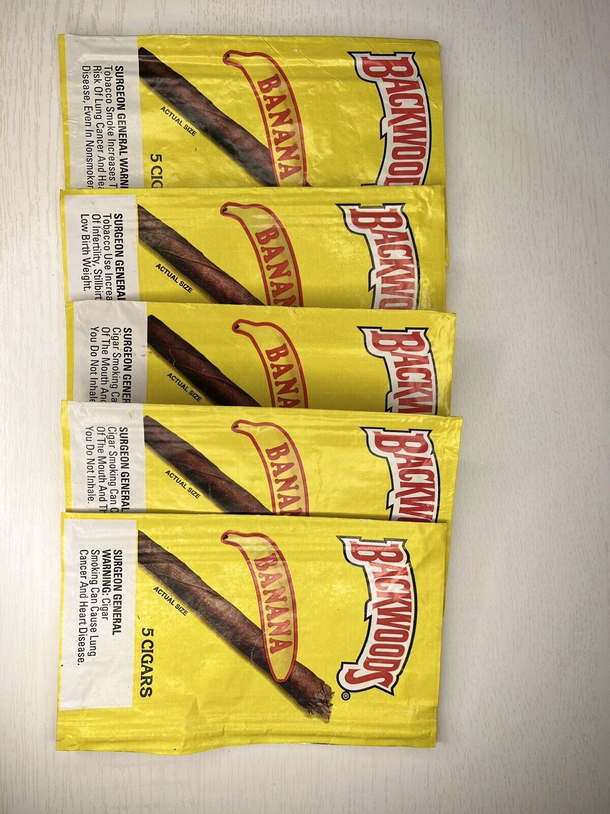 Backwoods Banana Limited Edition Reusable Ziplock Packaging (EMPTY)  5 Pack