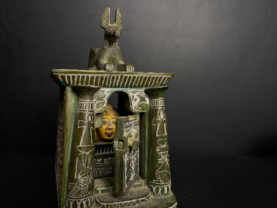 Unique Shrine of God Anubis protecting ISIS goddess of magic & healing