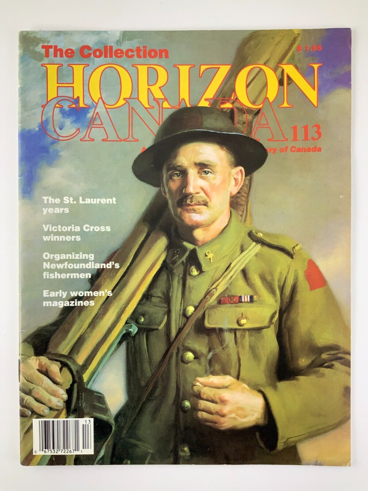 Horizon Canada WWI Soldier on Cover 1987 Magazine BB274