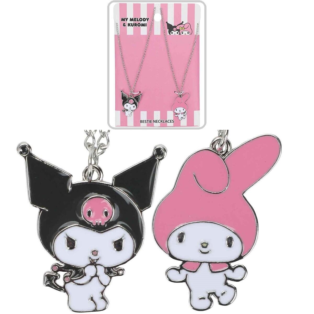 BIOWORLD • Hello Kitty • Kuromi + My Melody Best Friends Necklaces • Ships Free