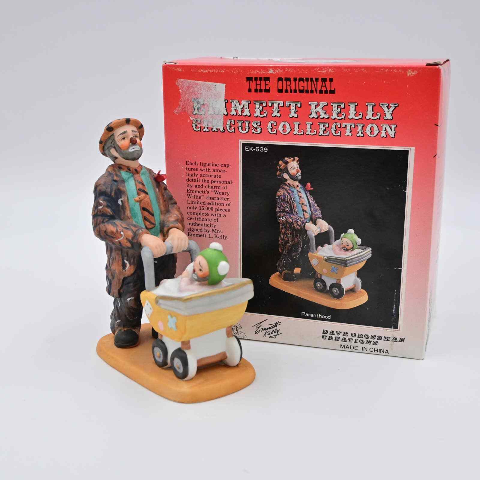 The Original Emmett Kelly Circus Collection Parenthood Figurine New In Box