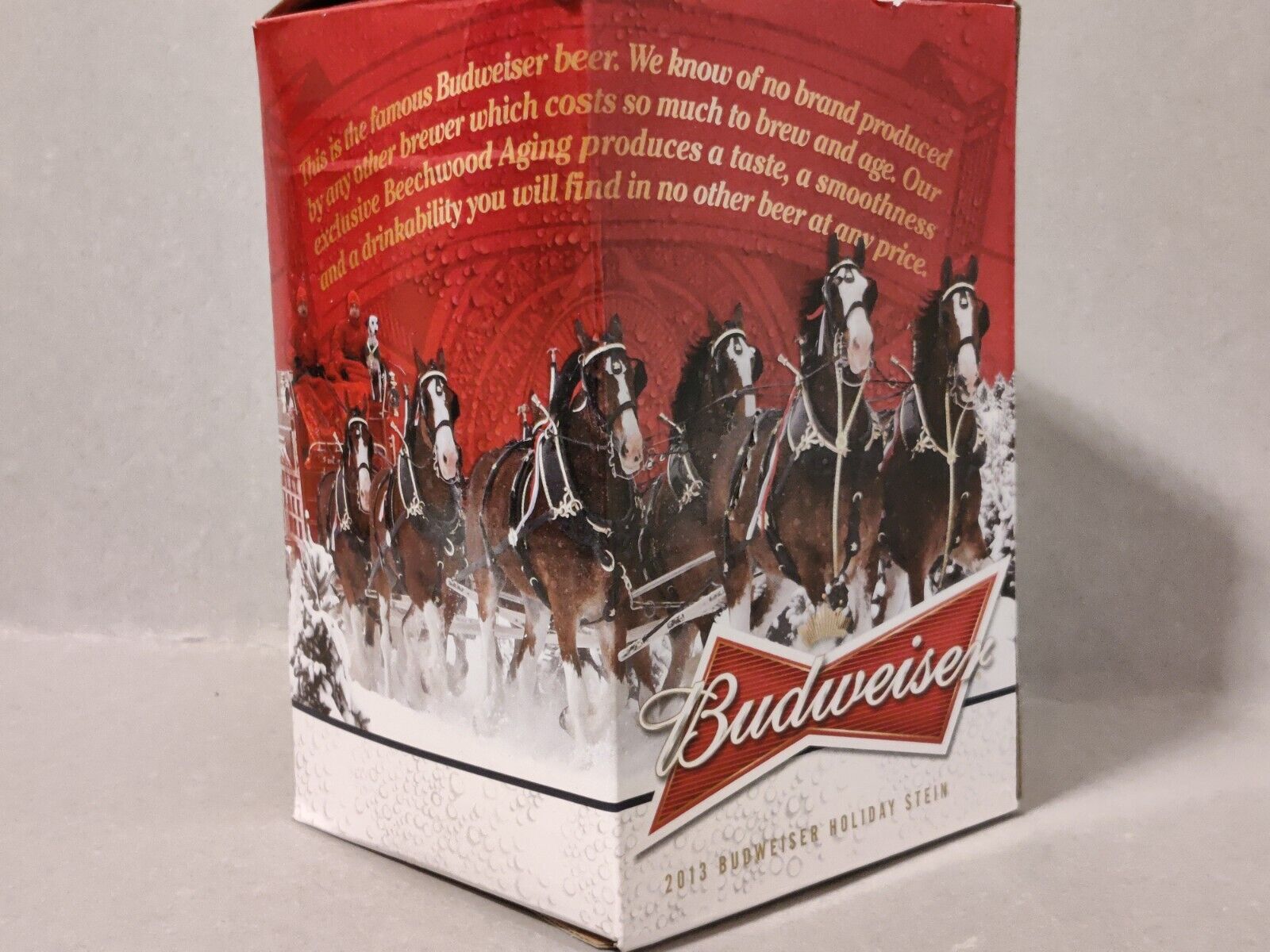 New 2013 Budweiser Holiday Sights Of The Season Stein Limited Edition New IN BOX