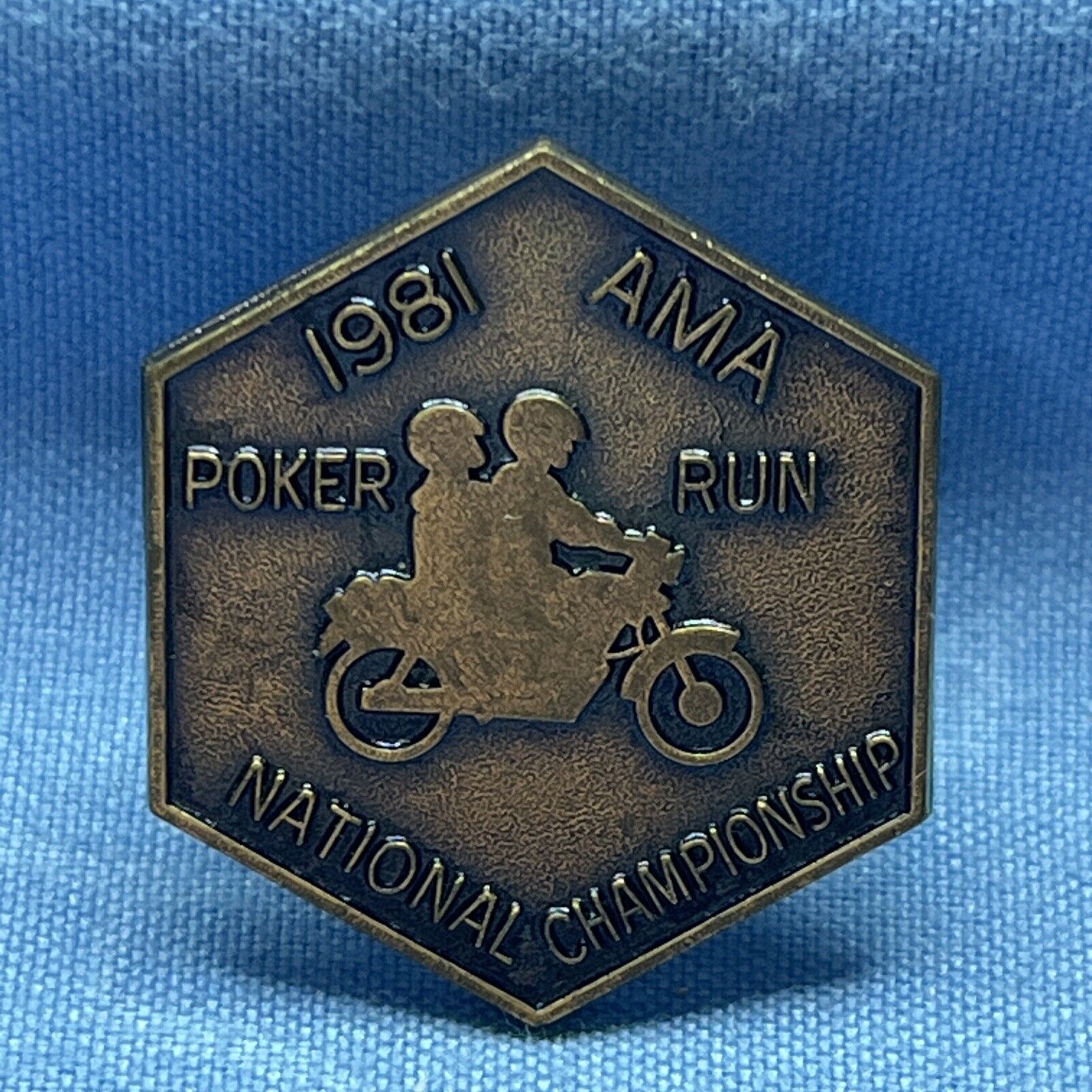 1981 NATIONAL CHAMPIONSHIP AMA POKER RUN  PIN