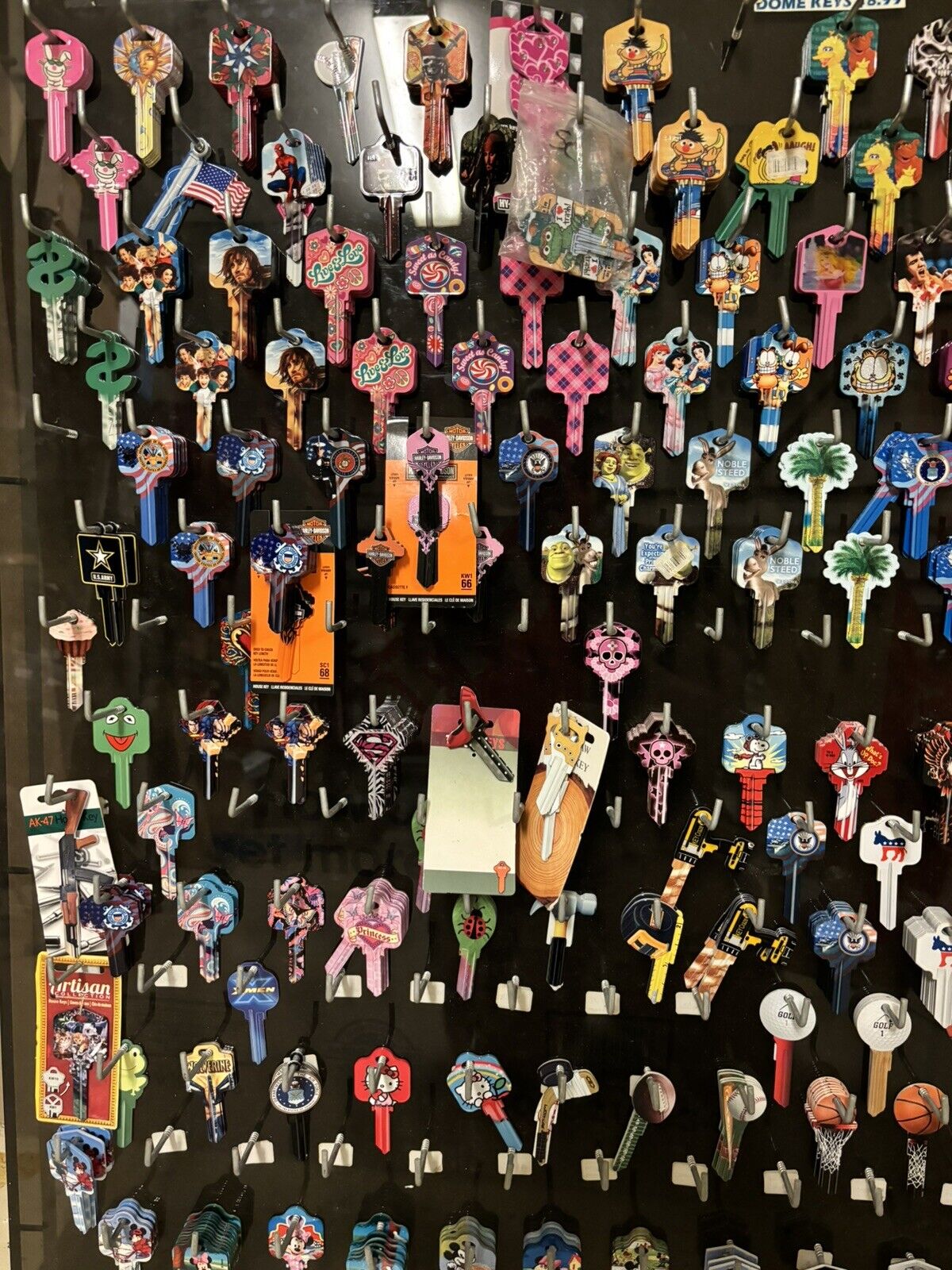 Close out Lot Of 50 Schlage SC1 House Keys Painted  Disney Betty