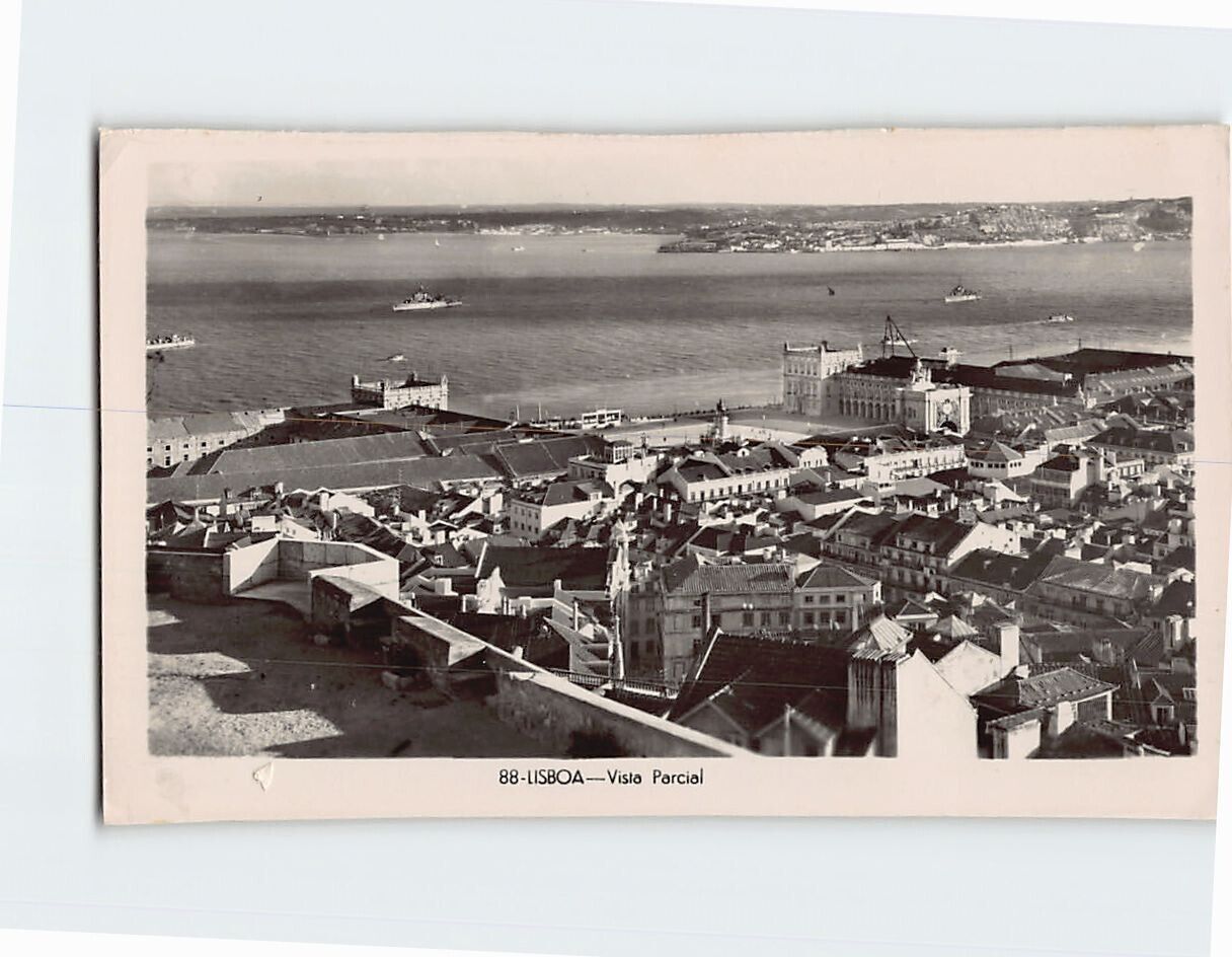 Postcard Partial View Lisbon Portugal