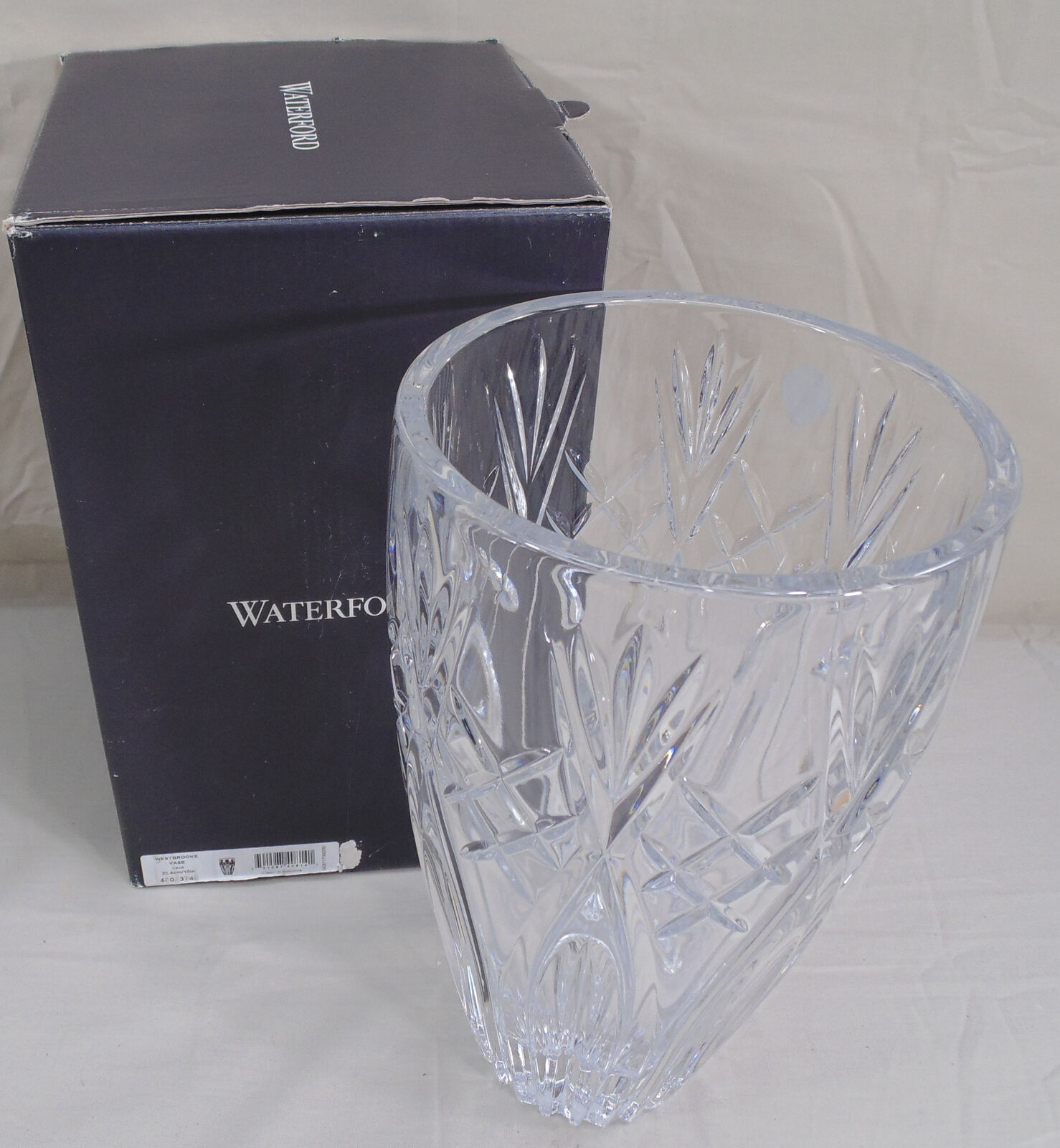 New Waterford Westbrooke Crystal Vase 10\