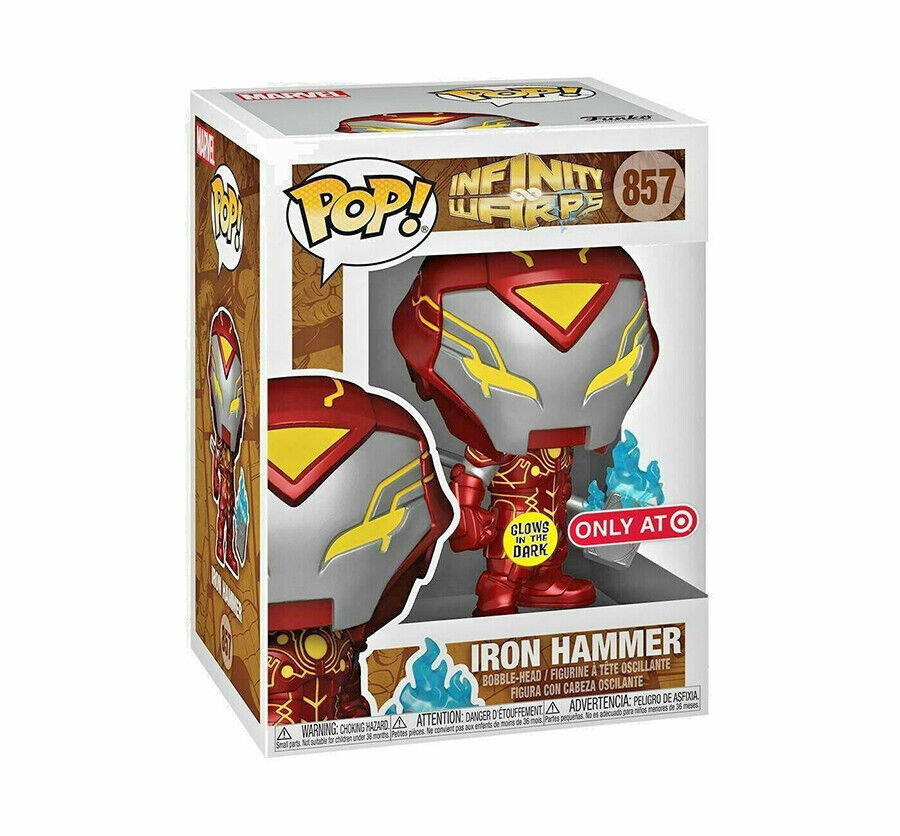 Funko Pop Marvel 857 Infinity Warps-Iron Hammer Iron Man Avengers Vinyl Figure