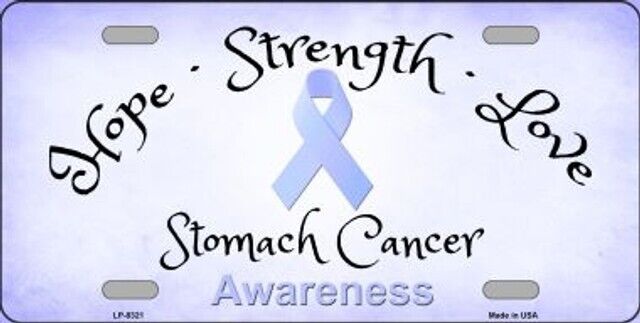 Stomach Cancer Novelty License Plate Frame Sign for Car Auto Truck Wall and Home