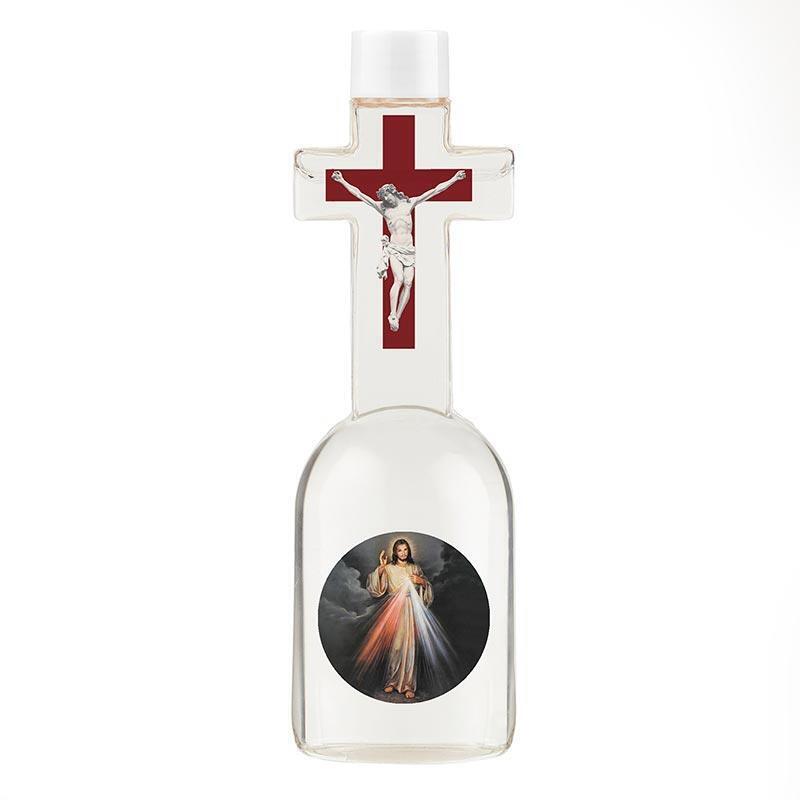 Divine Mercy Ornate Holy Water Bottle Lot of 24 Size 6.5 in H Capacity 8 oz