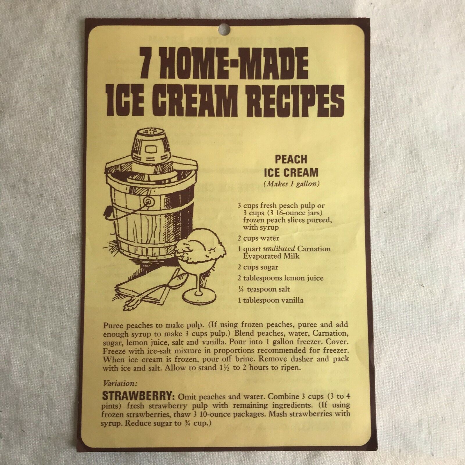  Rare Antique 1930s Recipe Booklet 7 Home-Made Ice Cream Cook Book / Pamphlet