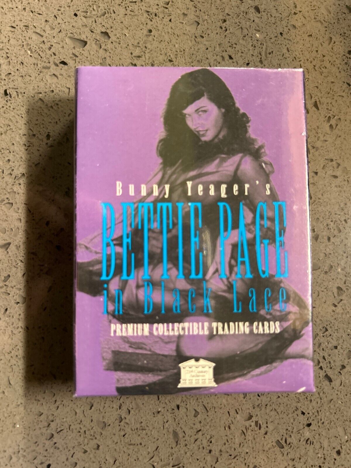Vintage Bunny Yeager's Bettie Page In Black Lace Trading Card Set Sealed Box Set
