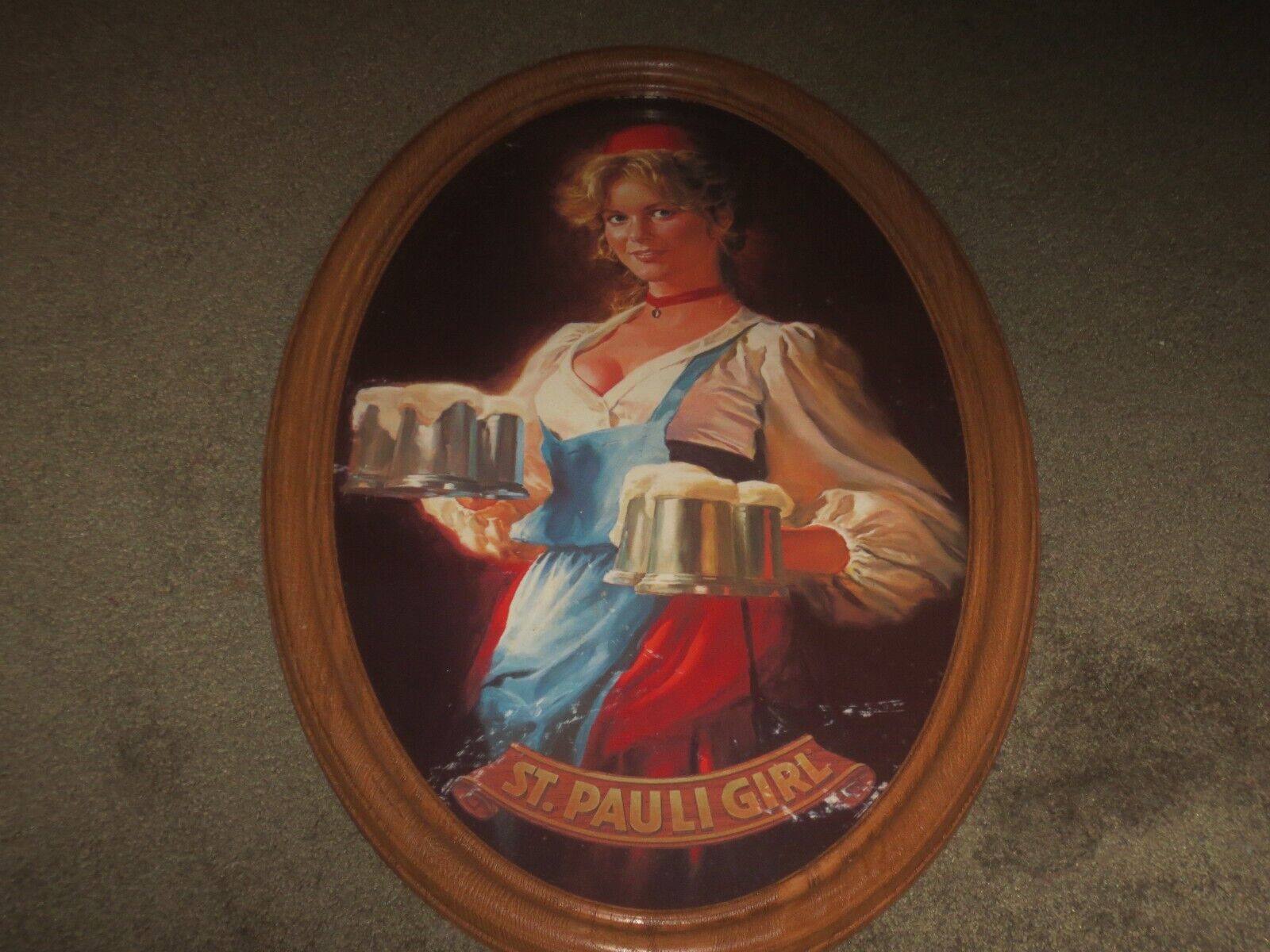 Vintage St. Pauli Girl Beer Sign