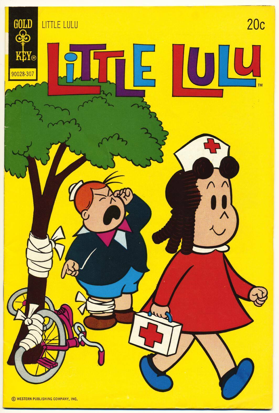 MARGIE\'S LITTLE LULU #212 F, Gold Key Comics 1973 Stock Image 