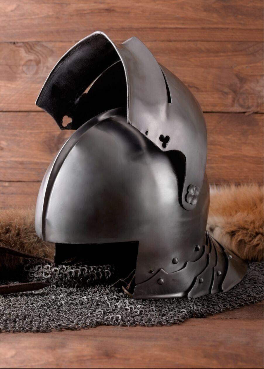 Medieval Knight German Sallet Helmet around 1490 Bascinet Burhurt Helmet