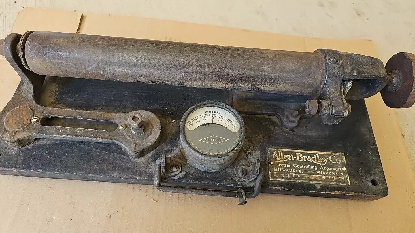 Rare Early 1900's Allen Bradley Electric Controlling Apparat Test Set Gauge Tool
