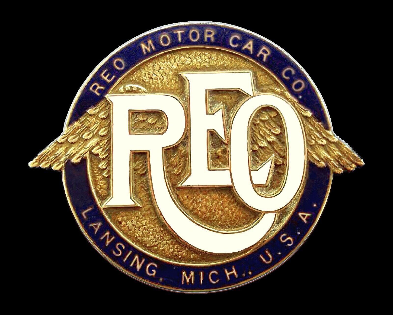 REO Motor Car Company - Vintage 1928 Radiator Emblem Sticker Decal